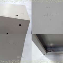 ■■■学校用　スチールロッカー１人用　キューブＢＯＸ　ホワイト　２段　鍵付き　中古■■■の画像