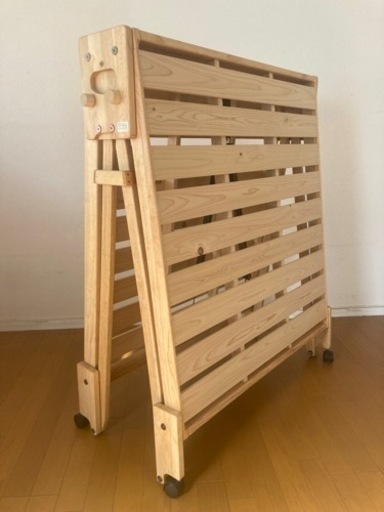 中居木工 ひのき すのこベッド 折りたたみ シングル 国産 NK-2766