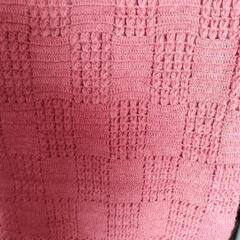 手編みのショールの画像