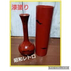 【まとめ売り】漆塗り花瓶 一輪挿し 紀州塗り 黒江