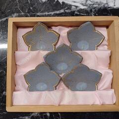 【未使用】箸置き5個セット（木箱付き）の画像