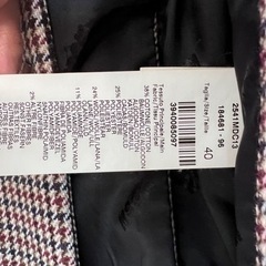 MSGMツイードチェックコート　【クリーニング済】の画像