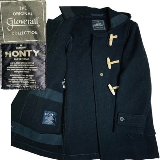 グローバーオール  モンティ ダッフルコート  M ウール  NVY 菅田将暉