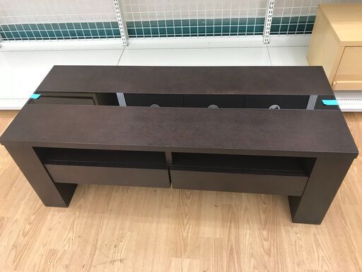 ★ジモティ割あり★  ローテーブル 茶色 H41×W111×D46 クリーニング済み KJ3896
