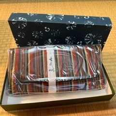 【新品未使用】古代紬　がま口財布