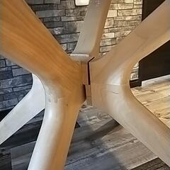 大理石調八角形ダイニングテーブル綺麗の画像