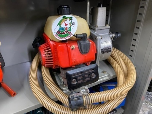 ?【農機具】エンジンポンプ花の水やり/汲上げ 2サイクル【耕運機/農機具 地域最大台数!販売＆買取アールワン田川】