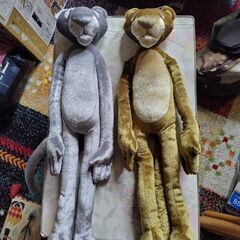 美品　ピンクパンサーぬいぐるみ2体セット　ゴールド・シルバー