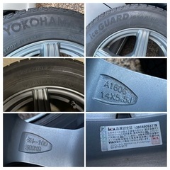 スタッドレスタイヤ 175/65R14 ホイール付き 4本の画像