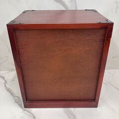 【REGASTOCK江東店】　工芸品　ミニ箪笥　引き出し　小物入れ　木製　3段　昭和レトロの画像