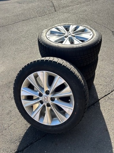 215 55 17 レクサス純正アルミホイール　スタッドレス付　４本セット