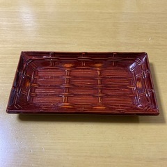 【中古】　らんたい漆器　おしぼりトレー