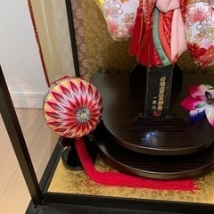 羽子板　ガラスケース付きの画像