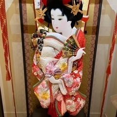 羽子板　ガラスケース付きの画像