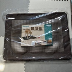 リッチェル　犬　お掃除簡単フラットトレー　ワイド　ダークブラウンの画像