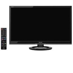SHARP液晶テレビ24v型/外付け録画用ハードディスク付