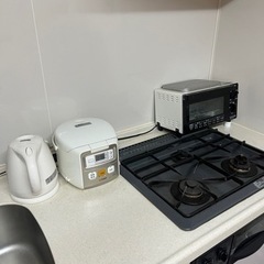 オーブントースター、炊飯器、ケトル