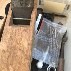 【終了】大工道具一式(かんな釘カッターレンチサンダー刃等の画像