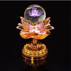 本日限定セール‼️YISHUI(イスイ) 蓮花 蓮ランプ ロータスライト 蓮の花 仏具 コレクションの画像