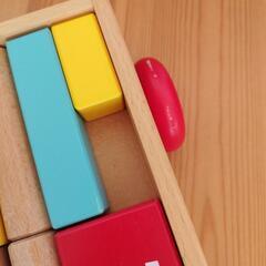 ミキハウスMIKIHOUSE　つみき　台車ケースセットの画像