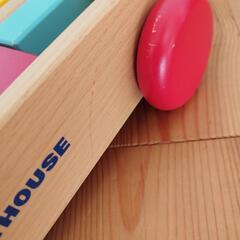 ミキハウスMIKIHOUSE　つみき　台車ケースセットの画像