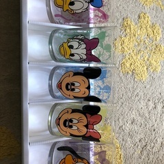 ディズニーグラス5個セットの画像