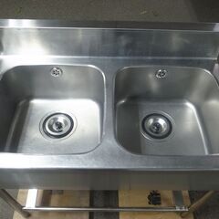 クリナップ 2槽シンク 流し台 C2S-106 幅100cm モノ市場半田店 119の画像