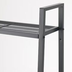 IKEAのスチールシェルフ、黒い棚の画像