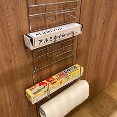 ラップホルダー　キッチンペーパーホルダー　ステンレス製