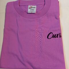 【値下げ！】未使用　ピンク色カーブス刺繍　半袖 Tシャツ　Sサイズ