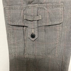 アバハウスパンツ★チェック柄★スリムに見えます！★綿100%