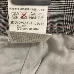 アバハウスパンツ★チェック柄★スリムに見えます！★綿100%の画像