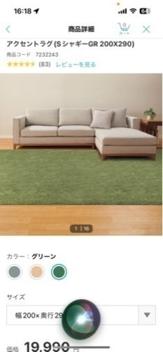 グリーンのカーペット