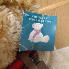 クリスマステディベア2002☆座って30cmくらいですの画像