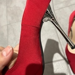 エスペランサー 赤 ピンヒール 24.5の画像