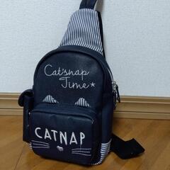 ★ネコちゃん斜めがけショルダーバッグ　紺色★