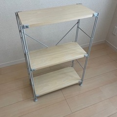 無印良品MUJI スチールユニットシェルフ木製幅56センチタイプ...
