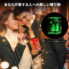  レーザー彫刻クリスタル 3D水晶 インテリア プレゼント ギフトの画像