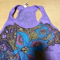 【💡1/17💡値下げ‼️】エスニック　花×フクロウ柄　タンクトップの画像