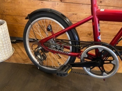 【JEEP】20インチ折りたたみ自転車　6段