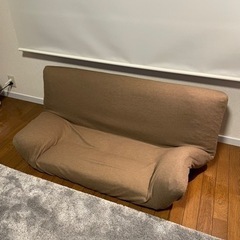 【ニトリ】ソファ 座椅子 リクライニング 茶色の画像
