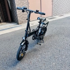 極美品 フル電動アシスト自転車 ひねちゃ モペット 爆速 ひねったら