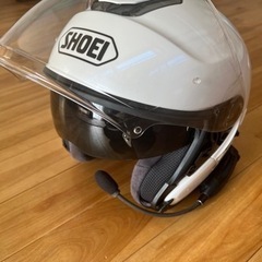 バイク用ヘルメット（インカム付き）の画像