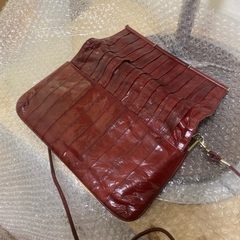超希少　ウナギ皮革　ポーチ　usedの画像
