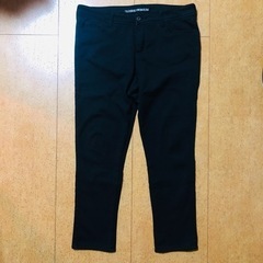 ■ 裏起毛ストレッチブラックデニム　クロッシー