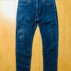 ■ 裏起毛ストレッチブルーデニム　クロッシー
