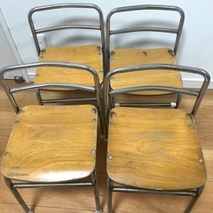 椅子　4脚セット（1脚500円）学習椅子　幼児園児子供用の画像