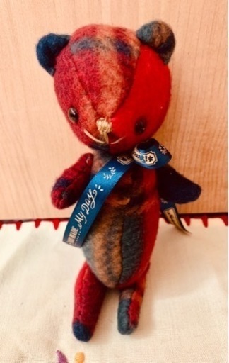 ハンドメイド　テディベア  カラフル B