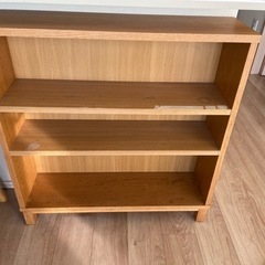 無印良品　薄型収納棚2個　幅80cmと幅40cm カウンター下収納
