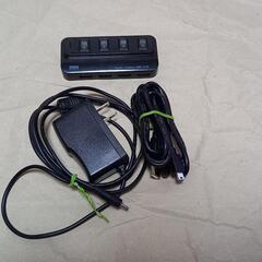 サンワサプライ　USBハブ　電源付き